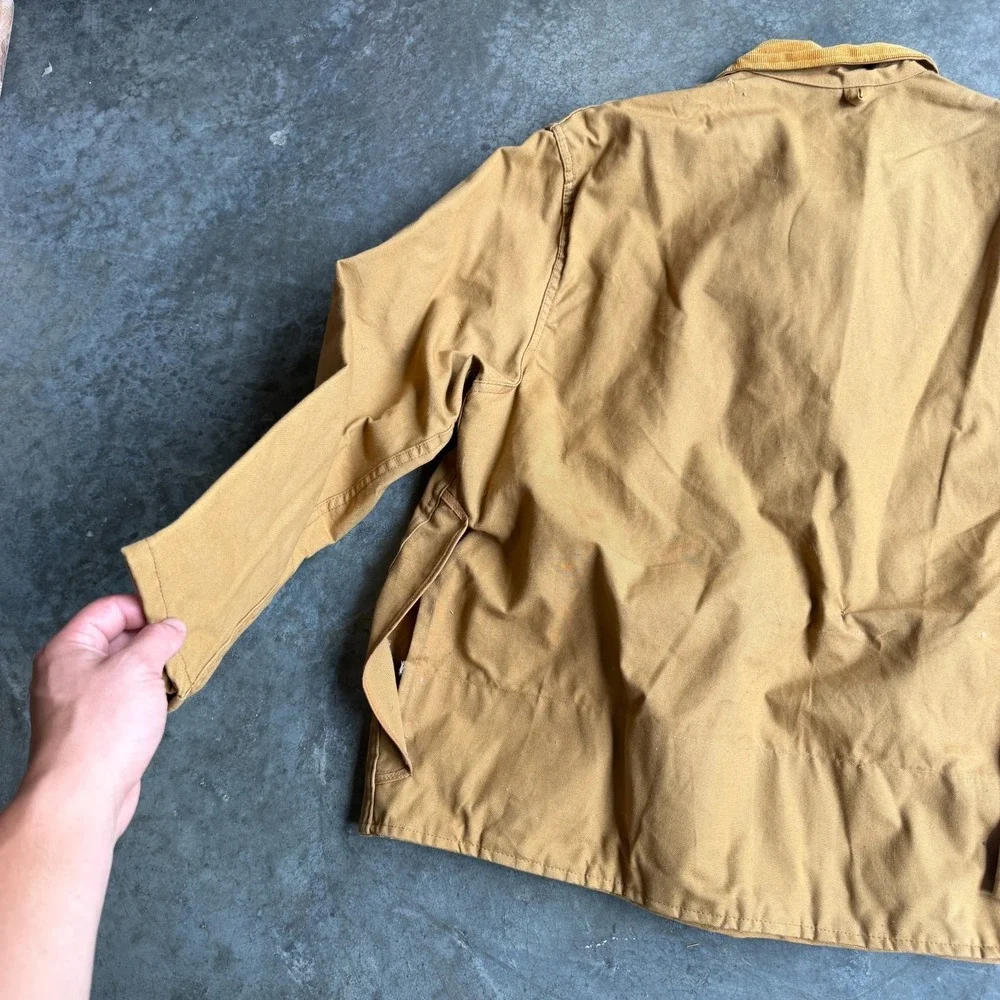 Vintage RedHead Canvas Barn Chore Coat Mens XL Field Jacket Flannel Lined USA